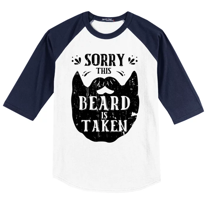 Sorry This Beard Is Taken Gift Valentines Day Gift Baseball Sleeve Shirt