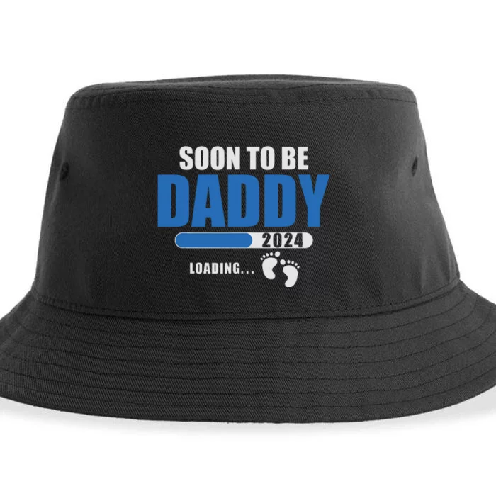 Soon To Be Daddy 2024 Est 2024 Fathers Day First Time Dad Sustainable Bucket Hat