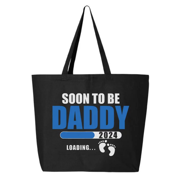 Soon To Be Daddy 2024 Est 2024 Fathers Day First Time Dad 25L Jumbo Tote