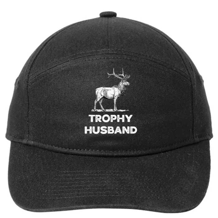 S Trophy Buck FatherS Day Design For Husband 7-Panel Snapback Hat