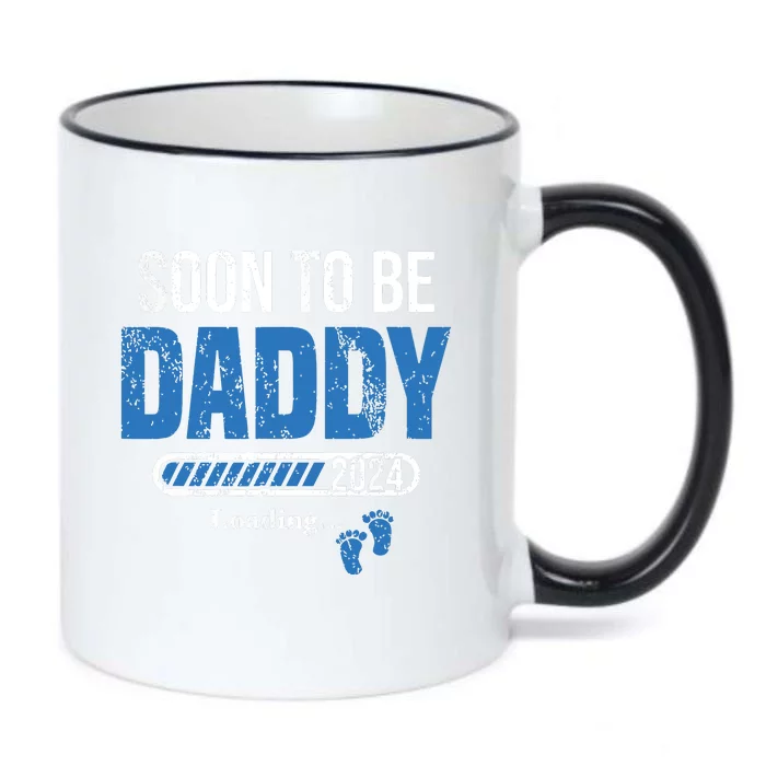 Soon To Be Daddy 2024 Est 2024 Fathers Day First Time Dad Black Color Changing Mug