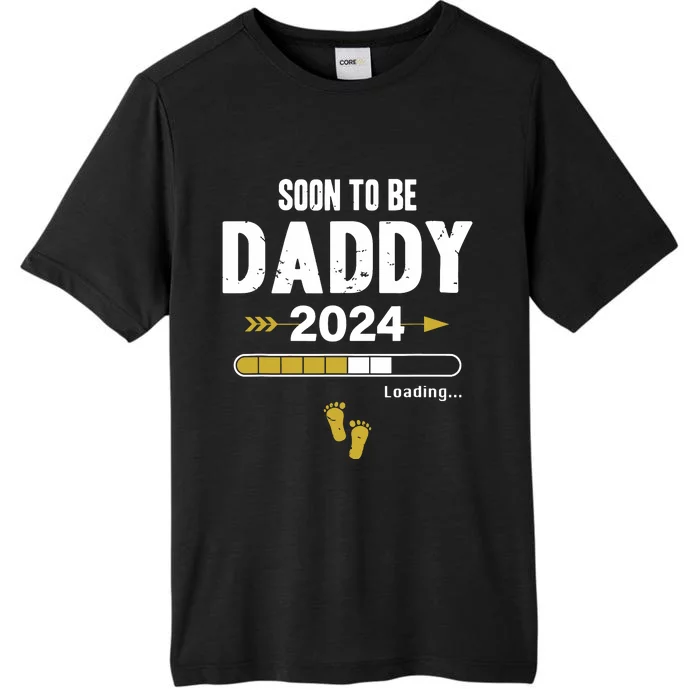 Soon To Be Daddy 2024 Loading Father Pregnancy Birth Baby ChromaSoft Performance T-Shirt