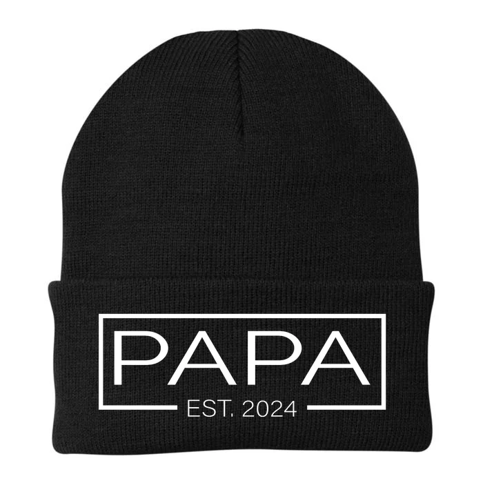 Soon To Be Papa 2024 Fatherhood Celebration Knit Cap Winter Beanie