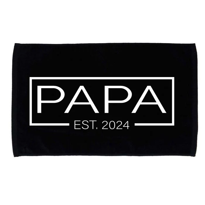 Soon To Be Papa 2024 Fatherhood Celebration Microfiber Hand Towel