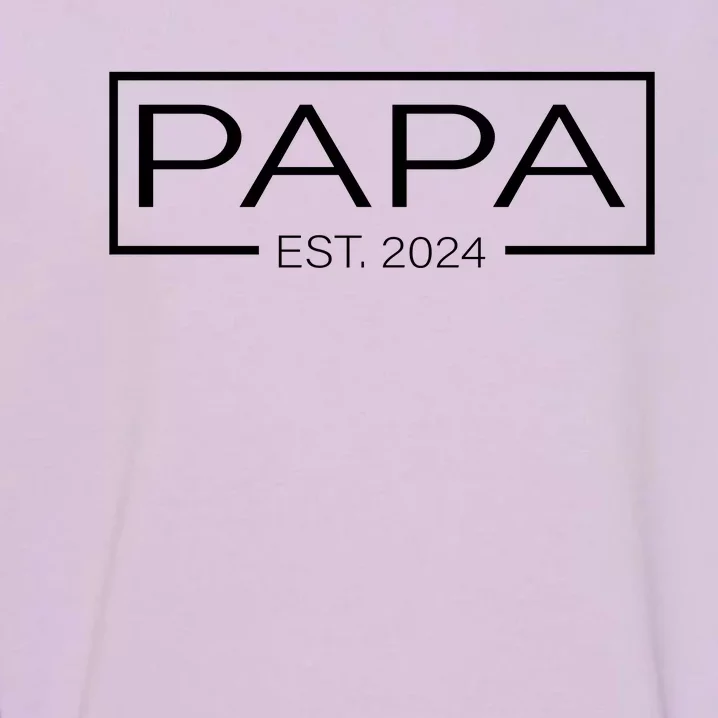 Soon To Be Papa 2024 Fatherhood Celebration Garment-Dyed Sweatshirt