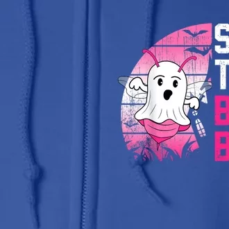 Save The Boobees Boo Bees Breast Cancer Halloween Cool Gift Full Zip Hoodie