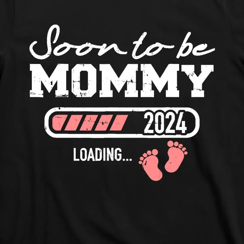 Soon To Be Mommy 2024 Loading Bar T-Shirt