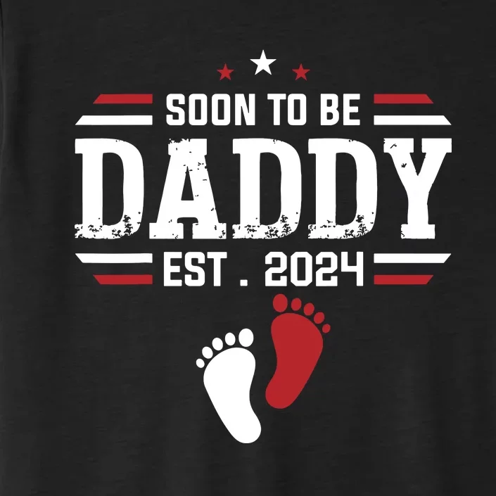 Soon To Be Daddy 2024 New Dad 2024 First Time Dad ChromaSoft Performance T-Shirt