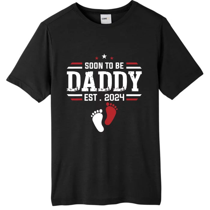 Soon To Be Daddy 2024 New Dad 2024 First Time Dad ChromaSoft Performance T-Shirt