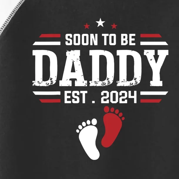 Soon To Be Daddy 2024 New Dad 2024 First Time Dad Toddler Fine Jersey T-Shirt