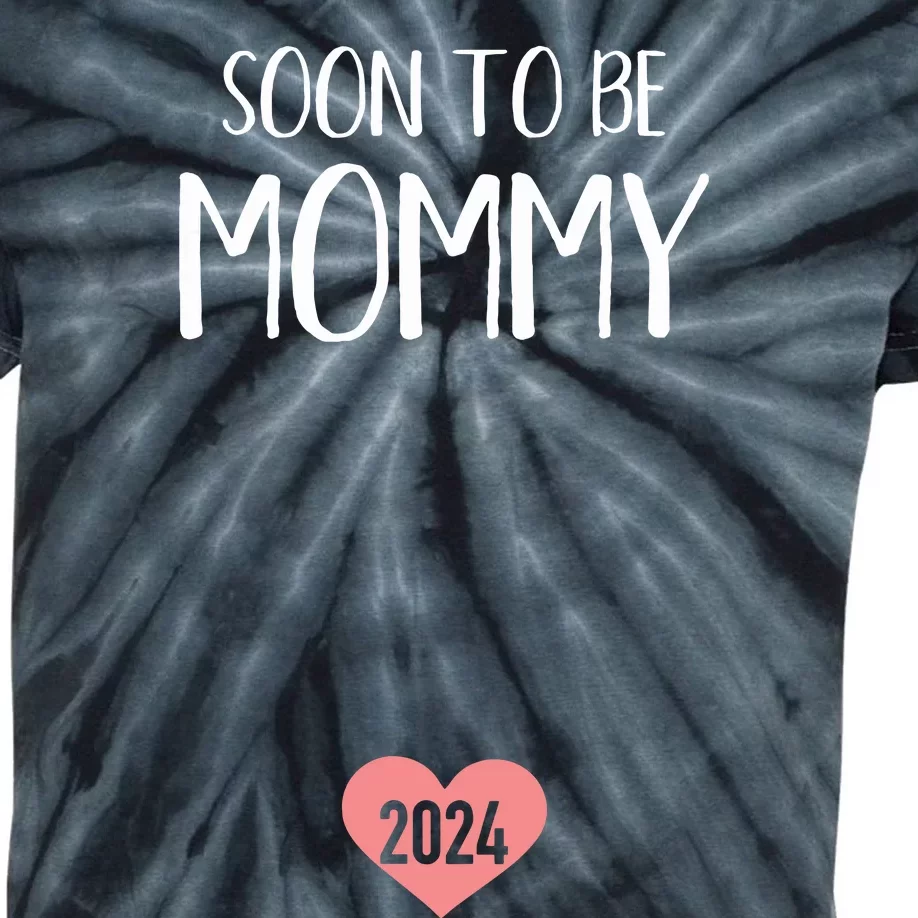 Soon To Be Mommy 2024 For New Mom Kids Tie-Dye T-Shirt