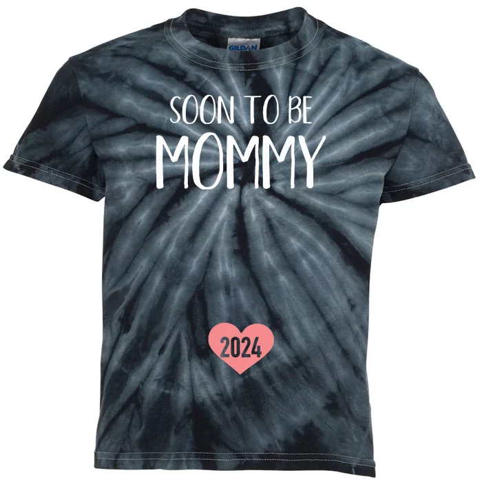 Soon To Be Mommy 2024 For New Mom Kids Tie-Dye T-Shirt