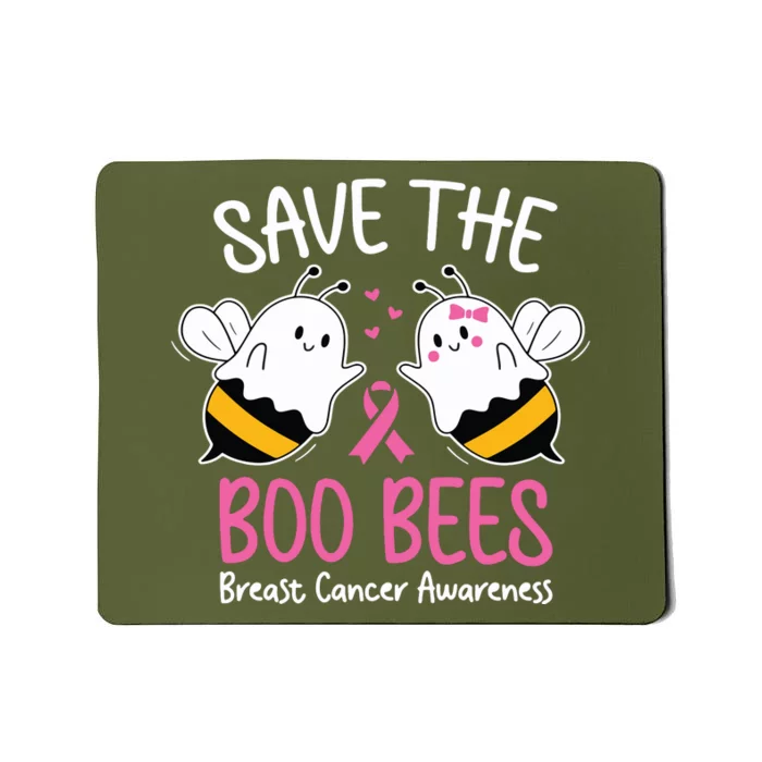 Save The Boobees Boo Bees Breast Cancer Halloween Women Mousepad