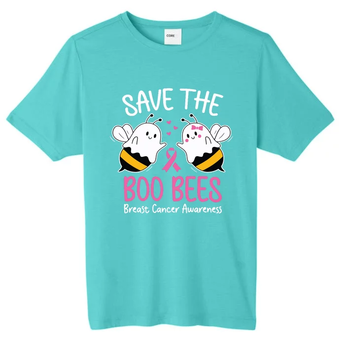 Save The Boobees Boo Bees Breast Cancer Halloween Women ChromaSoft Performance T-Shirt