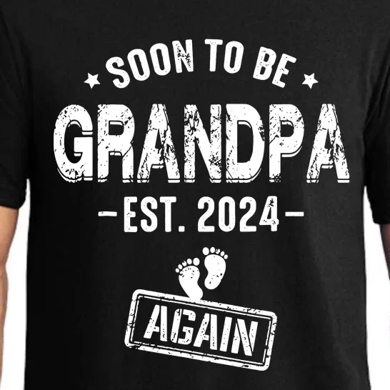 Soon To Be Grandpa Again Promoted To Grandpa Again 2024 Pajama Set