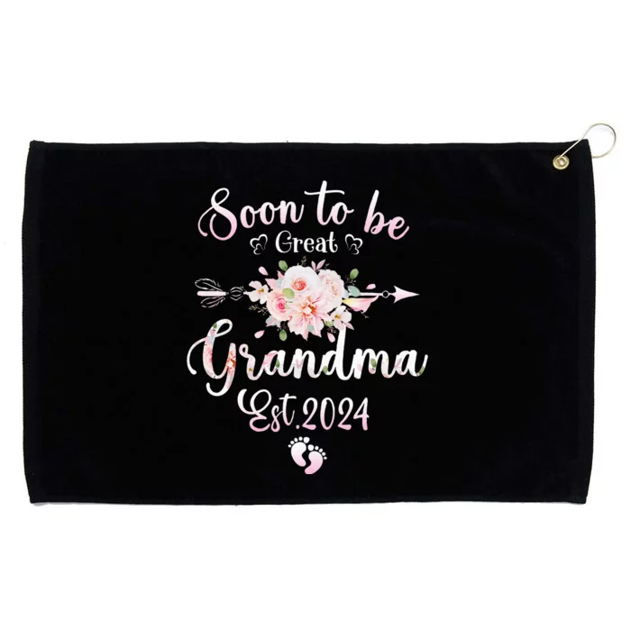 Soon To Be Great Grandma 2024 Mothers Day First Time Grandma Grommeted Golf Towel