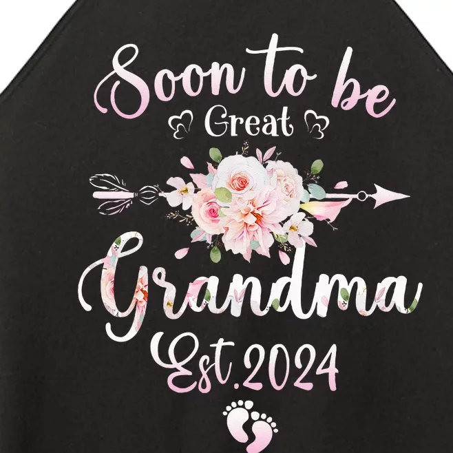 Soon To Be Great Grandma 2024 Mothers Day First Time Grandma Women’s Perfect Tri Rocker Tank