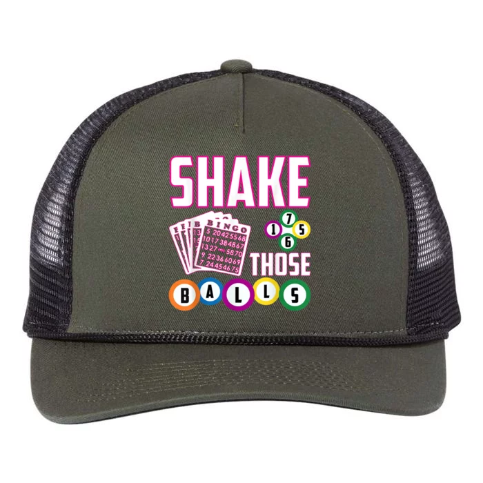 Shake Those Balls Funny Bingo Retro Rope Trucker Hat Cap