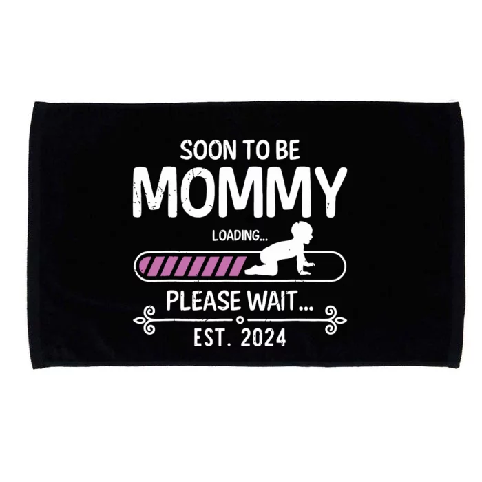 Soon To Be Mommy 2024 Mothers Day First Time Mom Pregnancy Microfiber Hand Towel