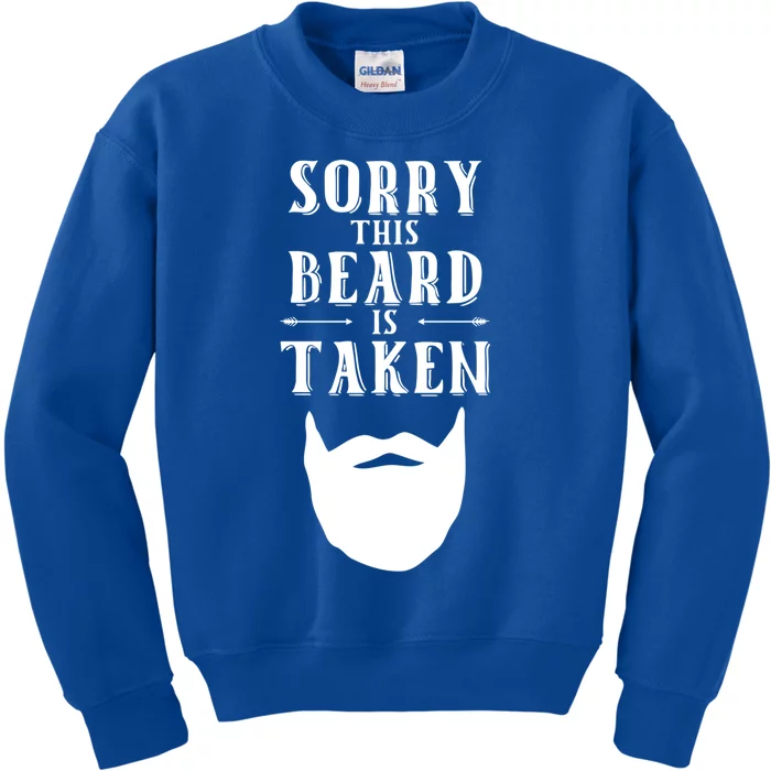 Sorry This Beard Is Taken Gift Valentines Day Gift Kids Sweatshirt