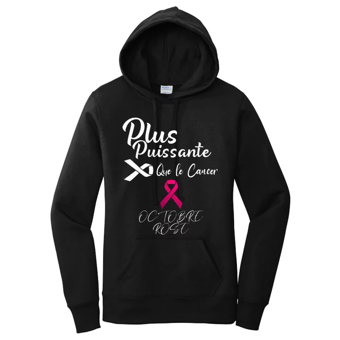 Stronger Than Breast Cancer Pink October Women's Pullover Hoodie