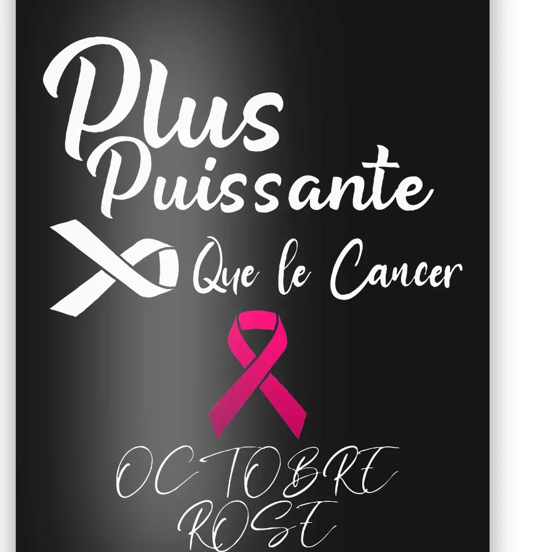 Stronger Than Breast Cancer Pink October Poster