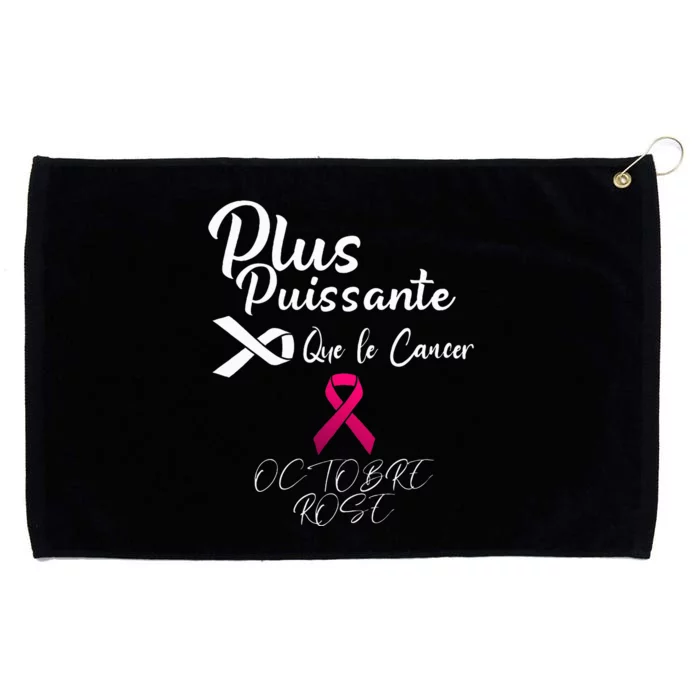 Stronger Than Breast Cancer Pink October Grommeted Golf Towel