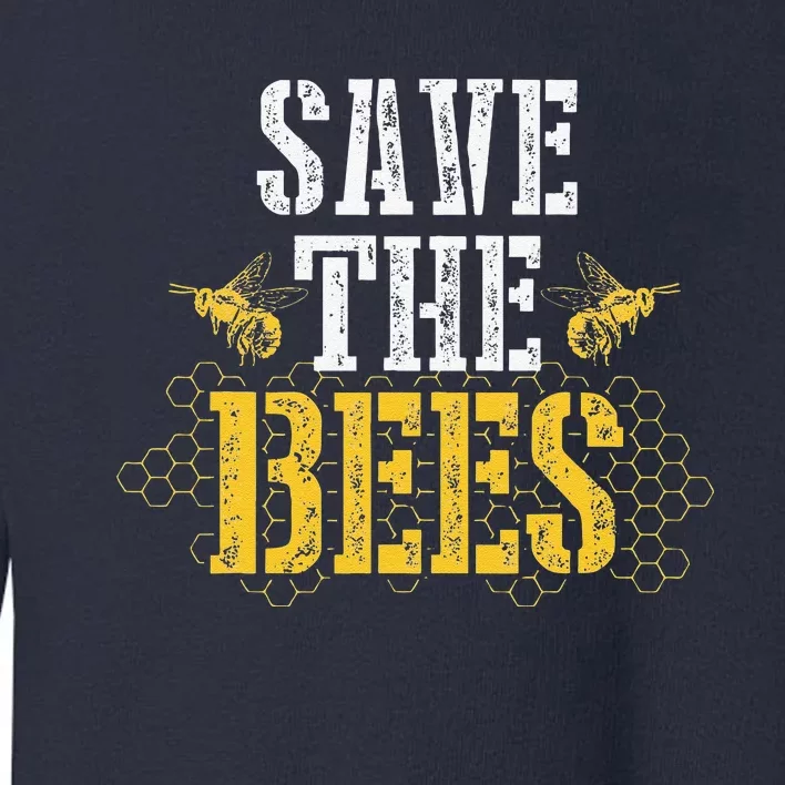 Save The Bees Environmental Earth Day Beekeeper Gift Toddler Sweatshirt