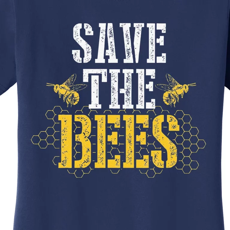 Save The Bees Environmental Earth Day Beekeeper Gift Women's T-Shirt