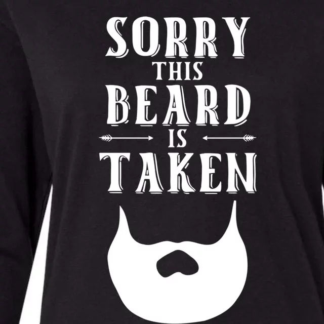 Sorry This Beard Is Taken Gift Valentines Day Gift Womens Cotton Relaxed Long Sleeve T-Shirt