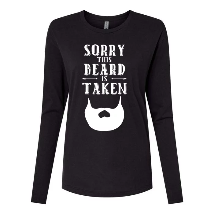 Sorry This Beard Is Taken Gift Valentines Day Gift Womens Cotton Relaxed Long Sleeve T-Shirt