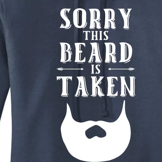 Sorry This Beard Is Taken Gift Valentines Day Gift Women's Pullover Hoodie