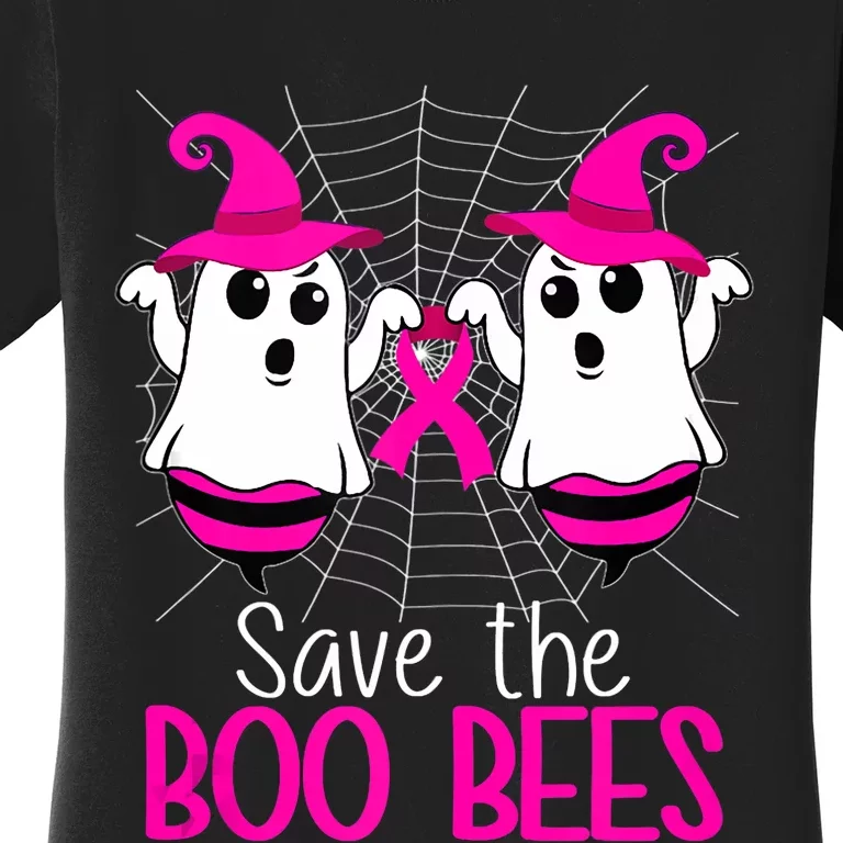 Save The Boo Bees Breast Cancer Awareness Halloween Women's T-Shirt