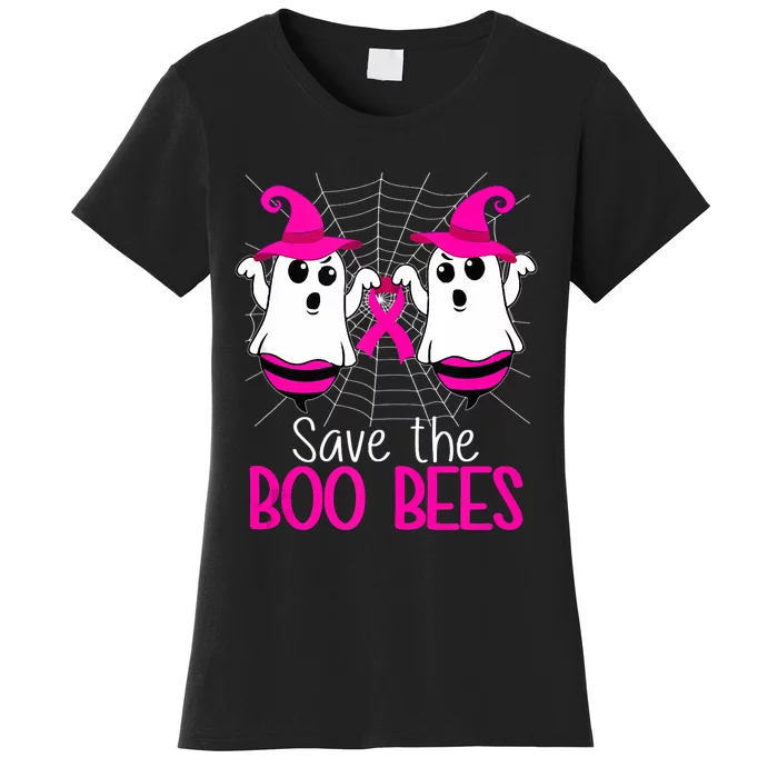 Save The Boo Bees Breast Cancer Awareness Halloween Women's T-Shirt