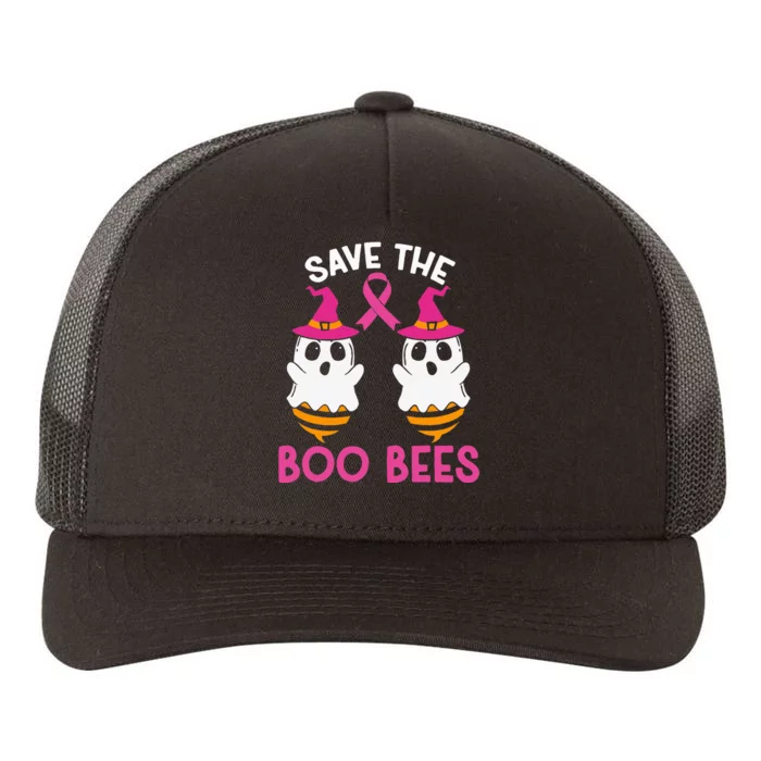 Save The Boobees Boo Bees Breast Cancer Awareness Halloween Yupoong Adult 5-Panel Trucker Hat