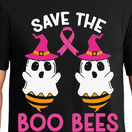 Save The Boobees Boo Bees Breast Cancer Awareness Halloween Pajama Set