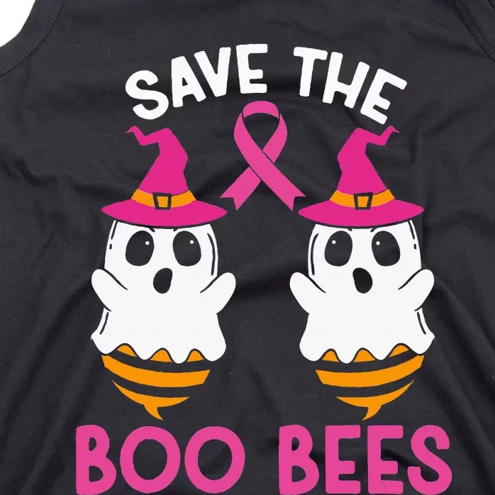 Save The Boobees Boo Bees Breast Cancer Awareness Halloween Tank Top