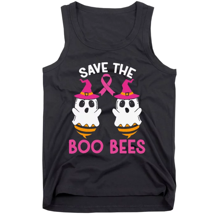 Save The Boobees Boo Bees Breast Cancer Awareness Halloween Tank Top