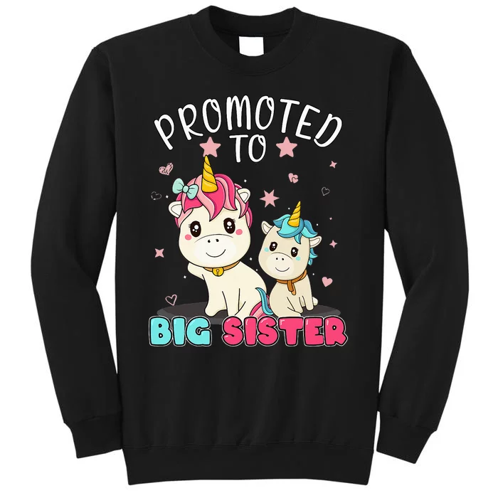 Soon to Big Sister Unicorn to be a big sister Tall Sweatshirt