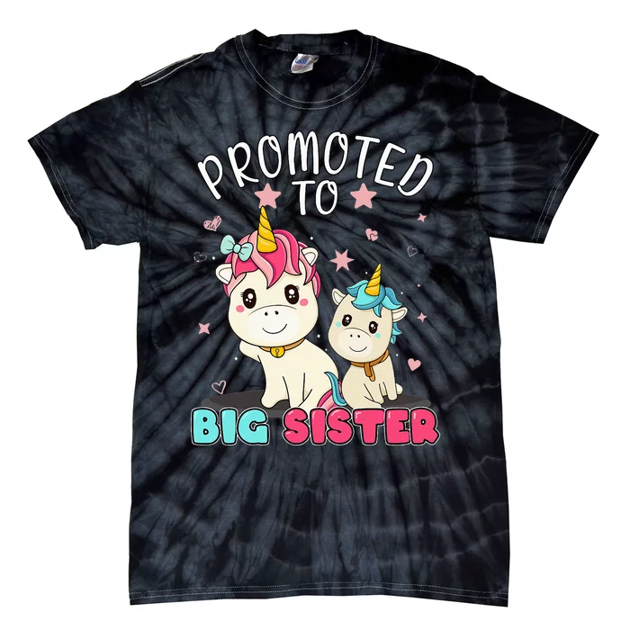 Soon to Big Sister Unicorn to be a big sister Tie-Dye T-Shirt