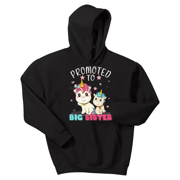 Soon to Big Sister Unicorn to be a big sister Kids Hoodie