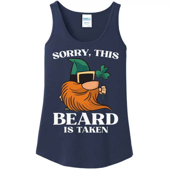 Sorry This Beard Is Taken St Patricks Day Gnome Ladies Essential Tank