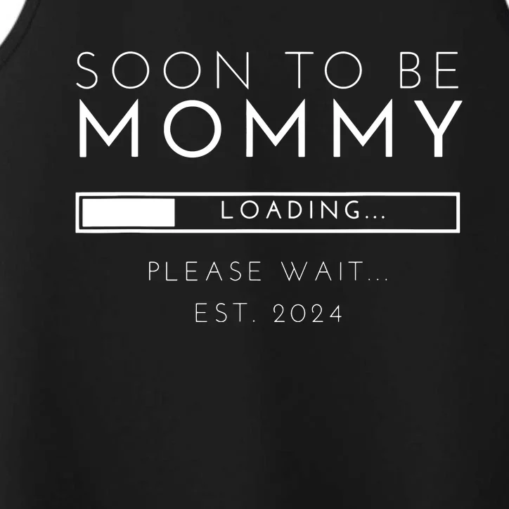 Soon To Be Mommy Est 2024 Promoted To Mom 2024 New Mama Performance Tank