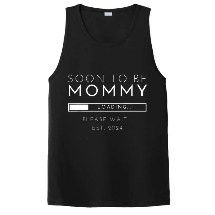 Soon To Be Mommy Est 2024 Promoted To Mom 2024 New Mama Performance Tank