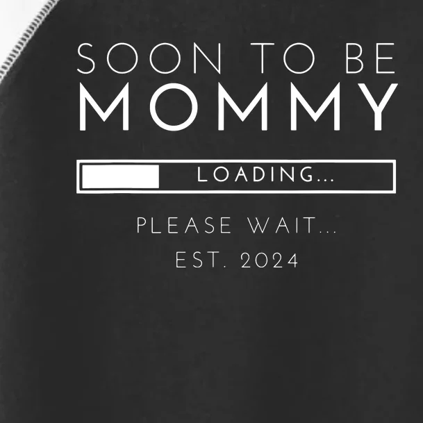 Soon To Be Mommy Est 2024 Promoted To Mom 2024 New Mama Toddler Fine Jersey T-Shirt