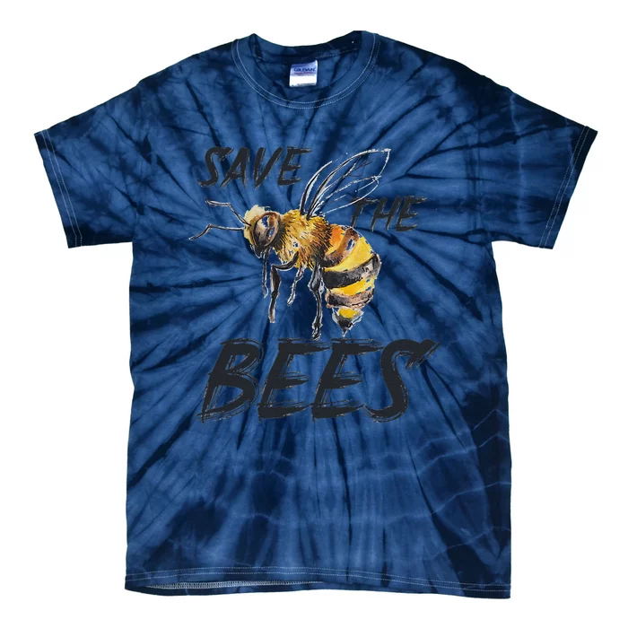 Save The Bees Mass Extinction Honey Hives Earth Day Love Tie-Dye T-Shirt