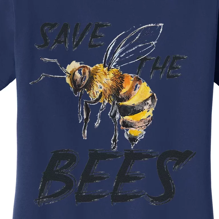 Save The Bees Mass Extinction Honey Hives Earth Day Love Women's T-Shirt