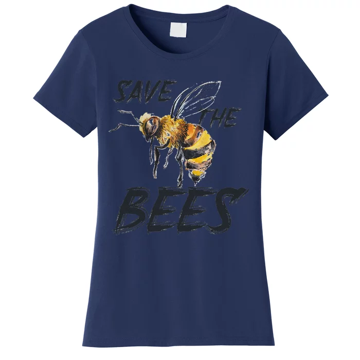 Save The Bees Mass Extinction Honey Hives Earth Day Love Women's T-Shirt