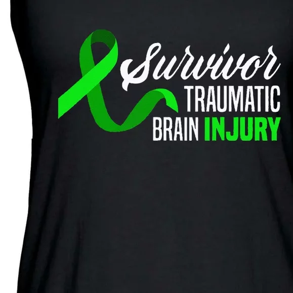 Survivor Traumatic Brain Injury Awareness TBI Survivor Ladies Essential Flowy Tank