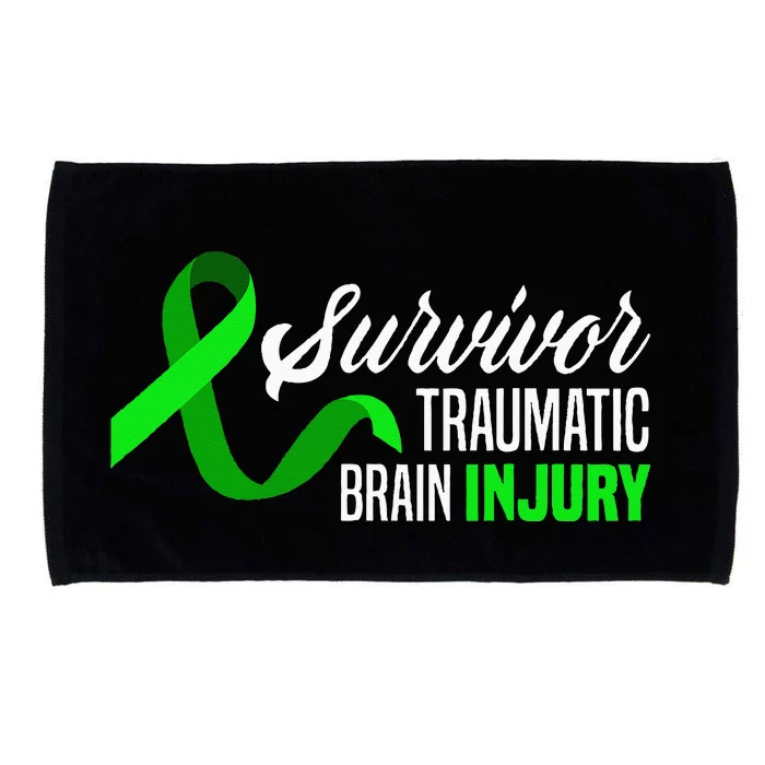 Survivor Traumatic Brain Injury Awareness TBI Survivor Microfiber Hand Towel